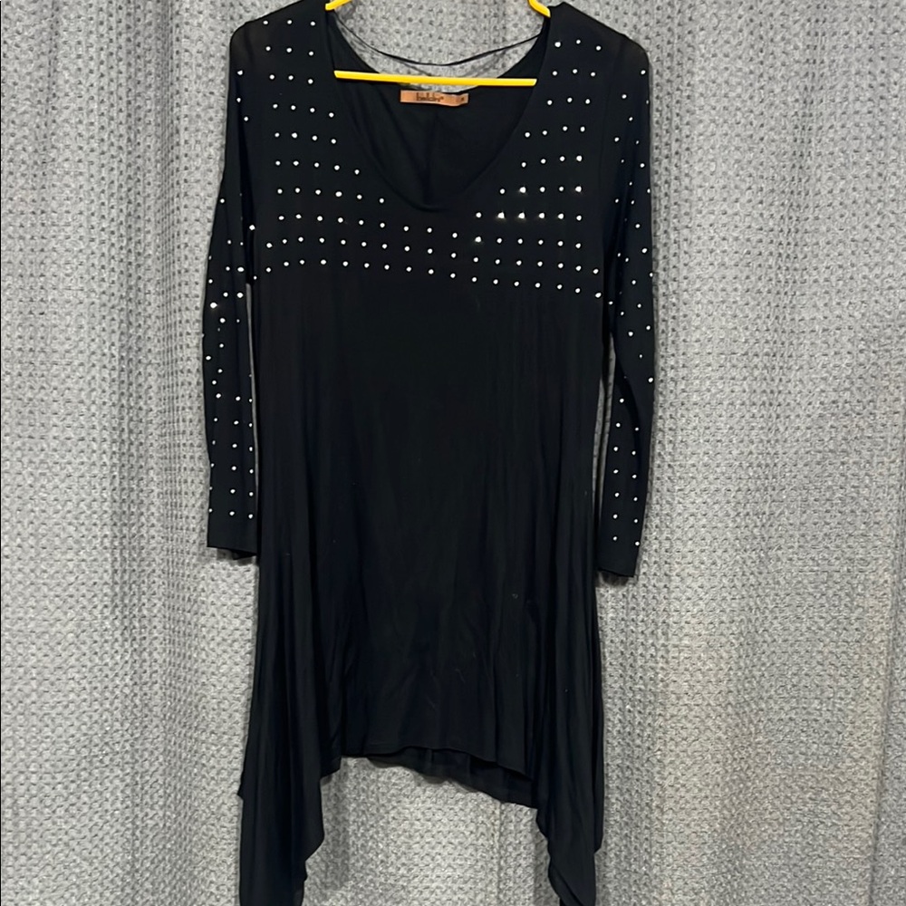 Chic 🖤 Black Studded Tunic